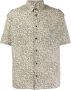 Saint Laurent Overhemd met zebraprint heren katoen 38 Beige - Thumbnail 1