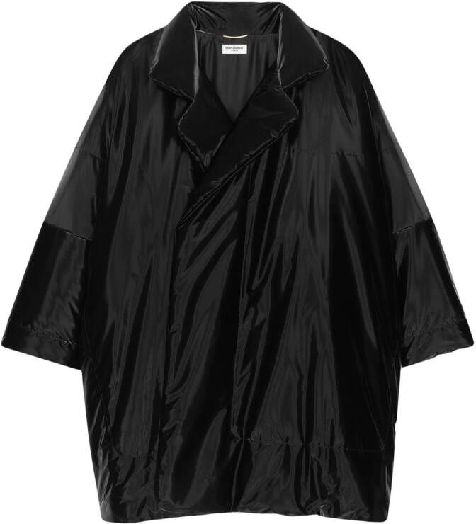 Saint Laurent Oversized jas Zwart