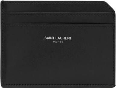 Saint Laurent Pasjeshouder met logoprint Zwart