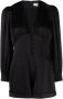 Saint Laurent Zijden playsuit Zwart - Thumbnail 1