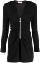 Saint Laurent Playsuit met ruches Zwart - Thumbnail 1