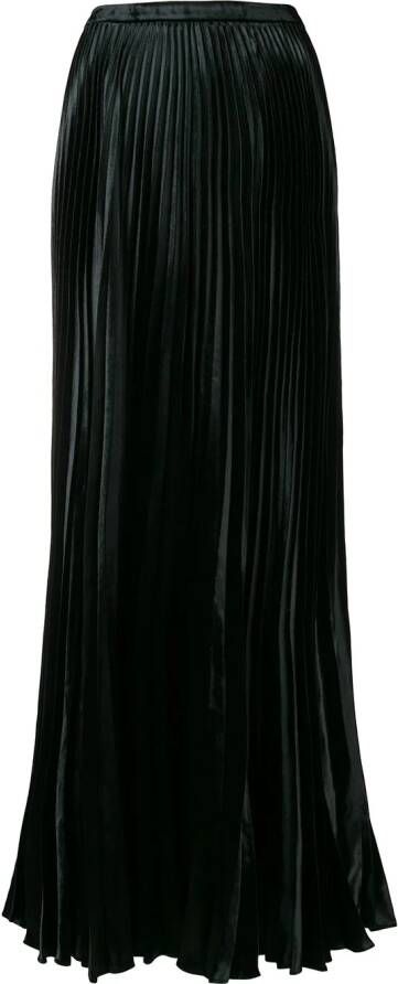 Saint Laurent pleated long skirt Zwart
