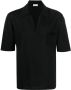 Saint Laurent Poloshirt met gespreide kraag Zwart - Thumbnail 1