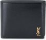 Saint Laurent Portemonnee met logoplakkaat Zwart - Thumbnail 1