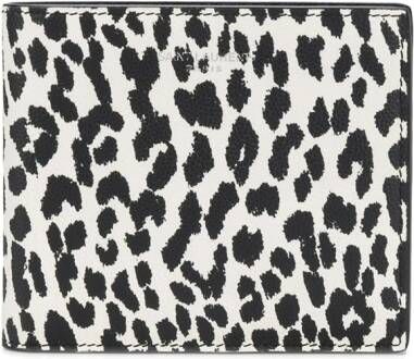 Saint Laurent Portemonnee met luipaardprint Wit