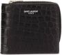 Saint Laurent Portemonnee met rits Zwart - Thumbnail 1