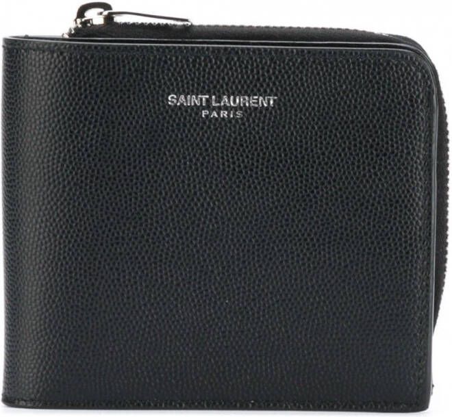 Saint Laurent portemonnee met ritssluiting Zwart