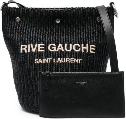 Saint Laurent Rive Gauche bucket-tas Zwart