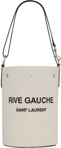 Saint Laurent Rive Gauche bucket-tas Wit