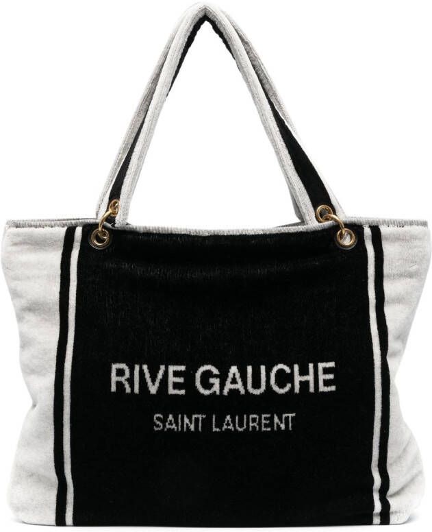 Saint Laurent Rive Gauche strandtas Zwart