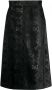 Saint Laurent Rok met slangenhuid-effect Zwart - Thumbnail 1
