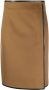 Saint Laurent Rok met wikkel-effect Beige - Thumbnail 1