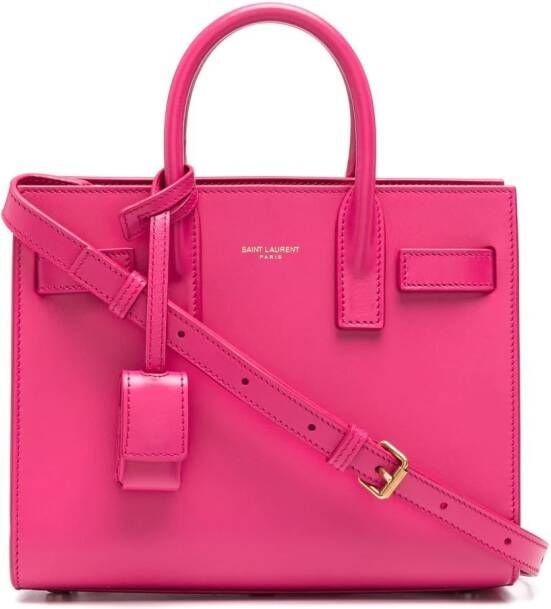 Saint Laurent Sac de Jour Nano shopper Roze