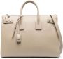 Saint Laurent Sac De Jour Thin leren shopper Beige - Thumbnail 1