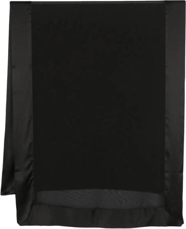 Saint Laurent Semi-doorzichtige sjaal Zwart