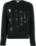 Saint Laurent Shirt met palmboom print Zwart - Thumbnail 1