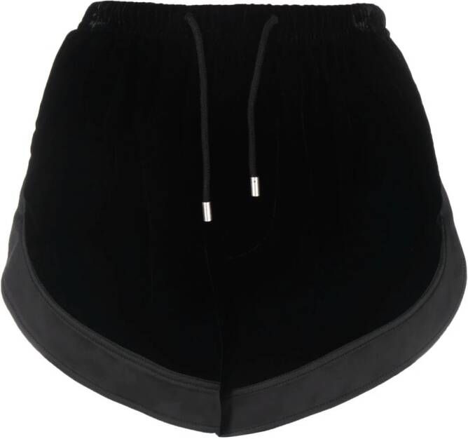 Saint Laurent Shorts met trekkoord Zwart