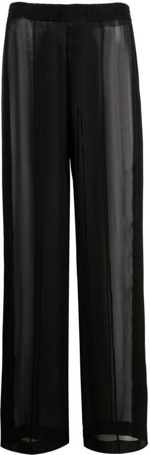 Saint Laurent Straight broek Zwart