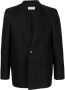 Saint Laurent Jack met enkele rij knopen Zwart - Thumbnail 1