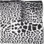 Saint Laurent Sjaal met luipaardprint Zwart - Thumbnail 1