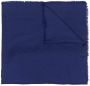 Saint Laurent Sjaal met monogram Blauw - Thumbnail 1