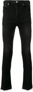 Saint Laurent Skinny jeans met gerafelde rand Zwart