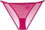 Saint Laurent Slip met logoprint dames polyamide katoen XS Roze - Thumbnail 1