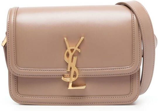Saint Laurent Solferino kleine crossbodytas Bruin
