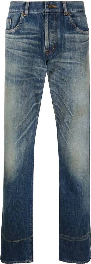 Saint Laurent Straight jeans Blauw