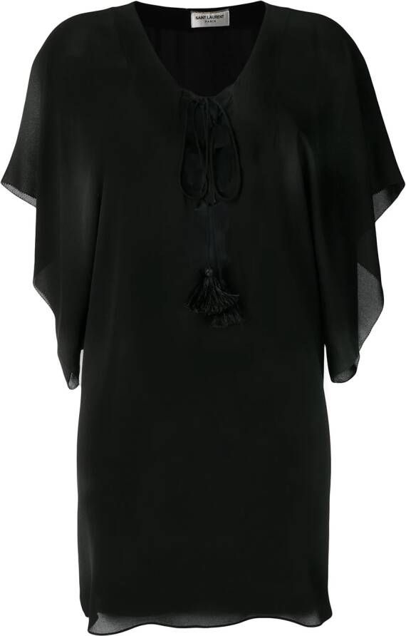 Saint Laurent Strandtuniek Zwart