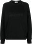 Saint Laurent Sweater met geborduurd logo Zwart - Thumbnail 1