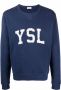 Saint Laurent Sweater met logoprint Blauw - Thumbnail 1