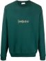 Saint Laurent Sweater met logoprint Groen - Thumbnail 1