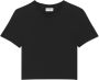 Saint Laurent T-shirt met geborduurd logo Zwart - Thumbnail 1