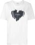 Saint Laurent T-shirt met hart logo Wit - Thumbnail 1
