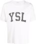Saint Laurent T-shirt met logoprint Beige - Thumbnail 1