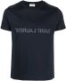 Saint Laurent T-shirt met logoprint Blauw - Thumbnail 1
