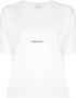 Saint Laurent T-shirt met logoprint Wit - Thumbnail 1
