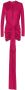 Saint Laurent Mini-jurk met gestrikte voorkant Roze - Thumbnail 1