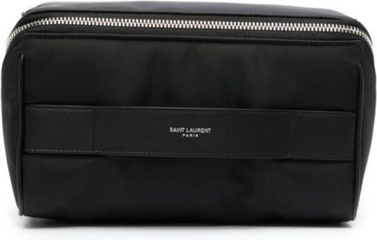 Saint Laurent Toilettas met logo Zwart