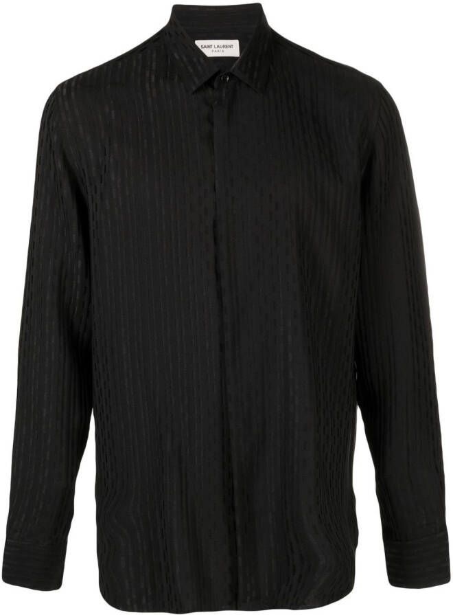 Saint Laurent Overhemd met patroon Zwart