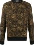 Saint Laurent Trui met luipaardprint Bruin - Thumbnail 1