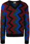 Saint Laurent Trui van wolmix Blauw - Thumbnail 1