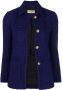Saint Laurent Tweed blazer Blauw - Thumbnail 1