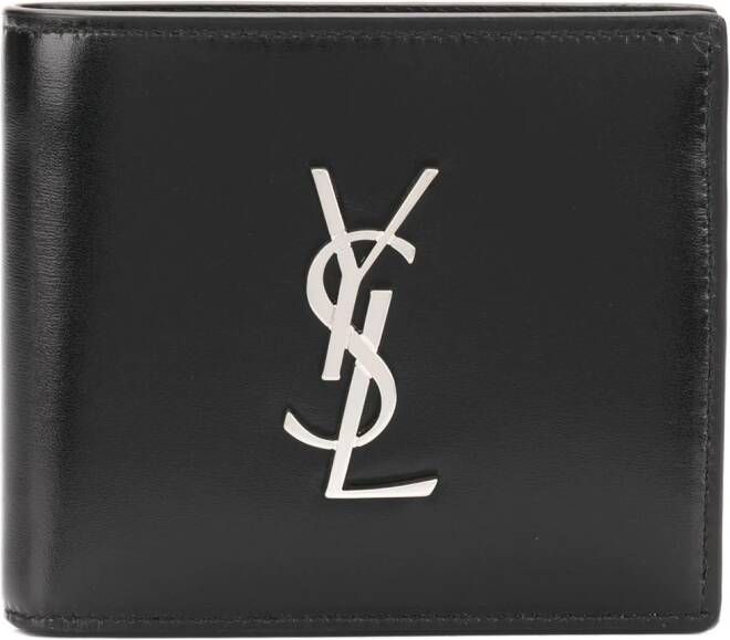 Saint Laurent tweevoudige Portemonnee met monogram Zwart