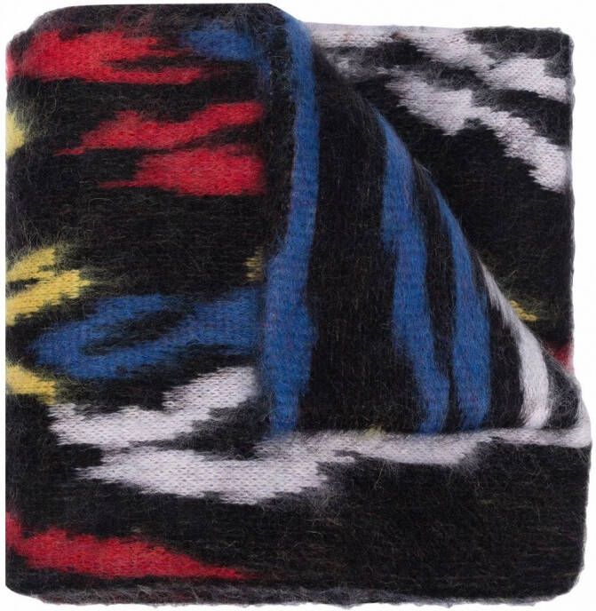 Saint Laurent Wollen sjaal Zwart