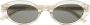 Saint Laurent Eyewear Zonnebril met ovaal montuur Grijs - Thumbnail 1