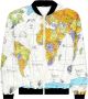 SAINT MXXXXXX Bomberjack met print Wit - Thumbnail 1