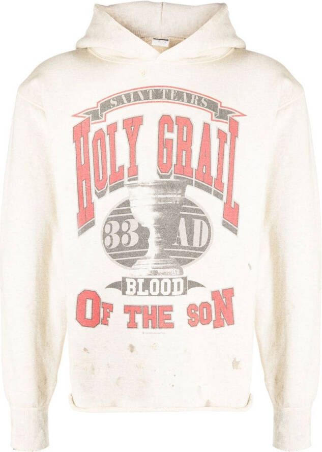 SAINT MXXXXXX Hoodie met grafische print Grijs