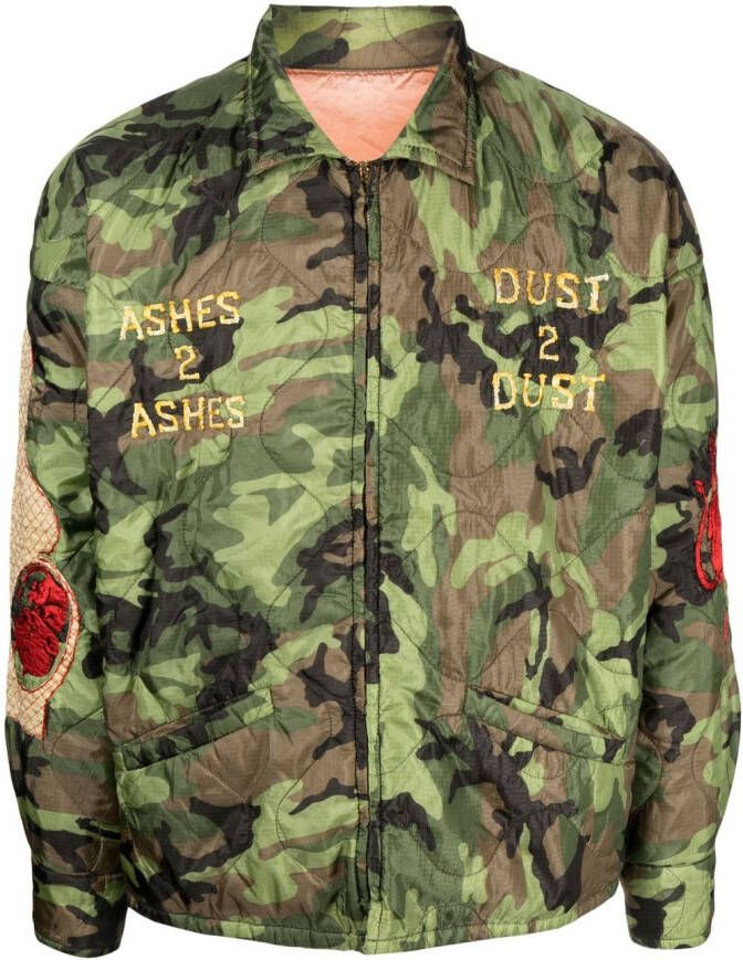 SAINT MXXXXXX Jack met camouflageprint Groen